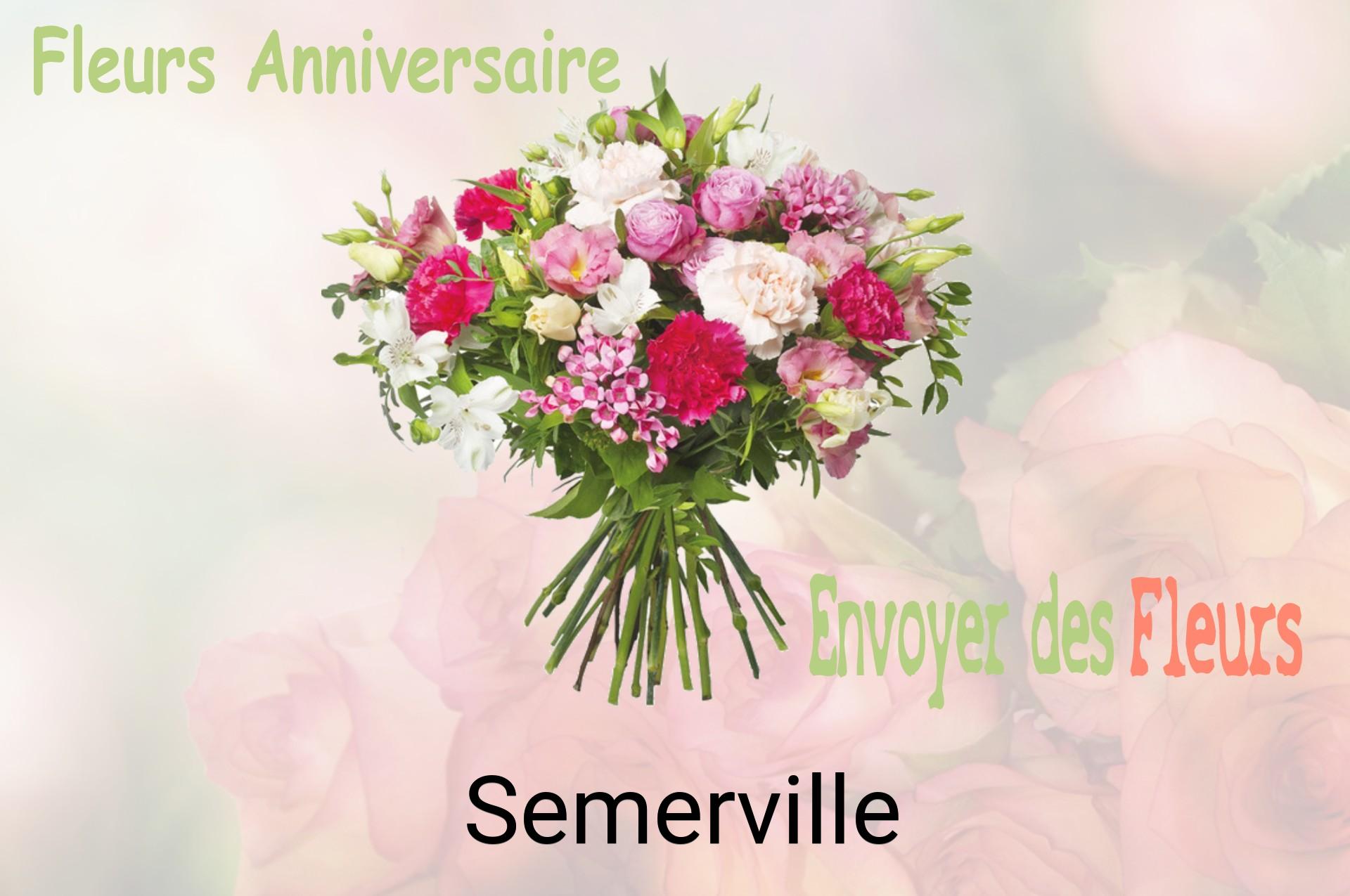 Bouquet de fleurs d’anniversaire livré à Semerville