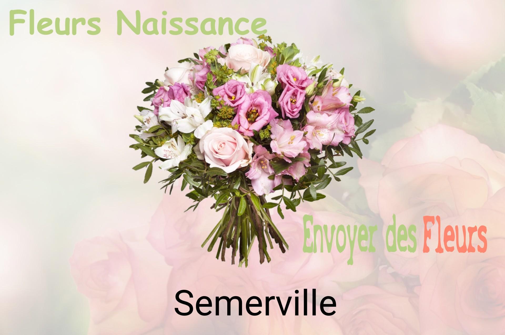 Bouquet de fleurs de naissance livré à Semerville